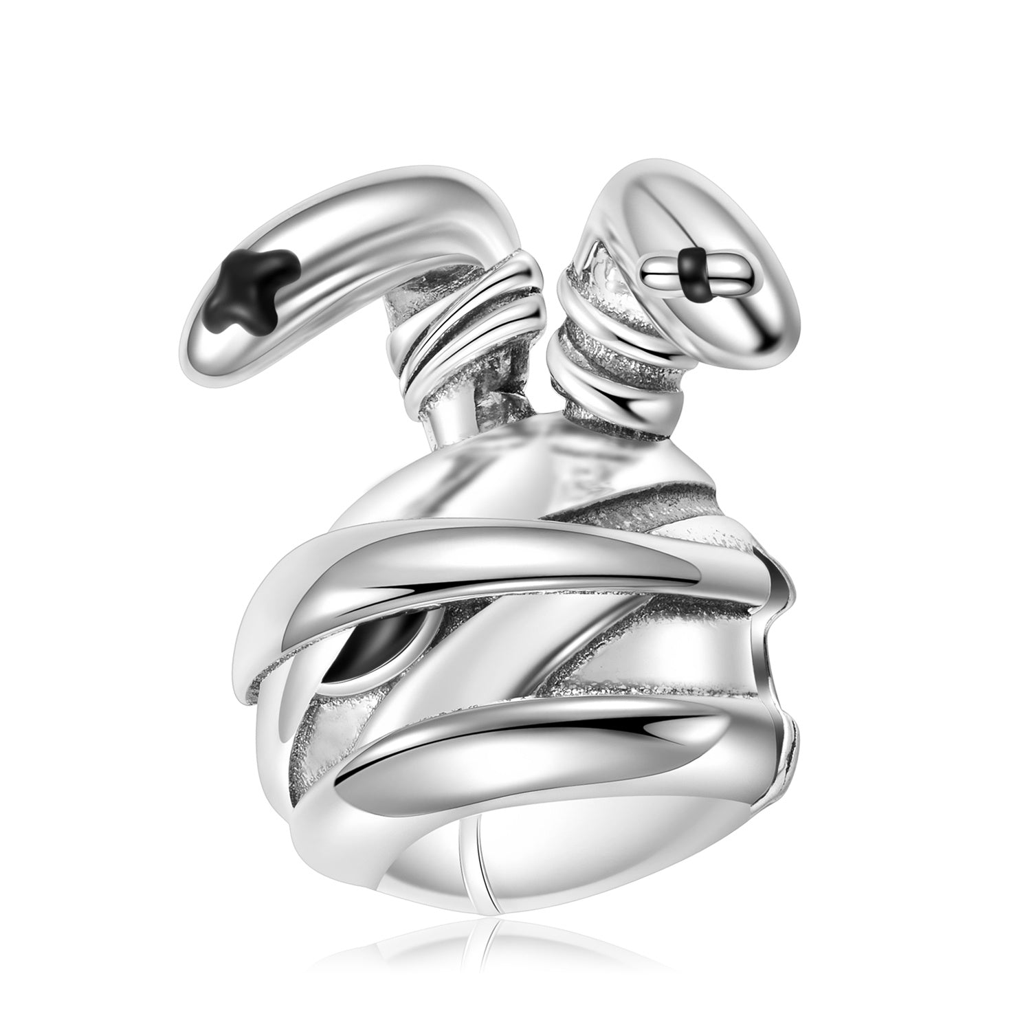 Dark Wind Crack Skull Beaded Silver Bracelet Diy Accessories