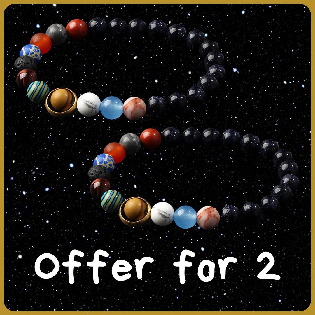 Universe Galaxy Galaxy Eight Planets Bracelet