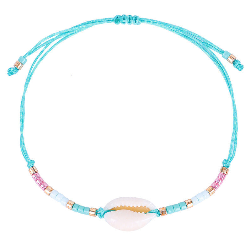 Women's Fashion Shell Bead Woven Bracelet