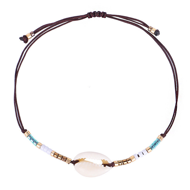 Women's Fashion Shell Bead Woven Bracelet