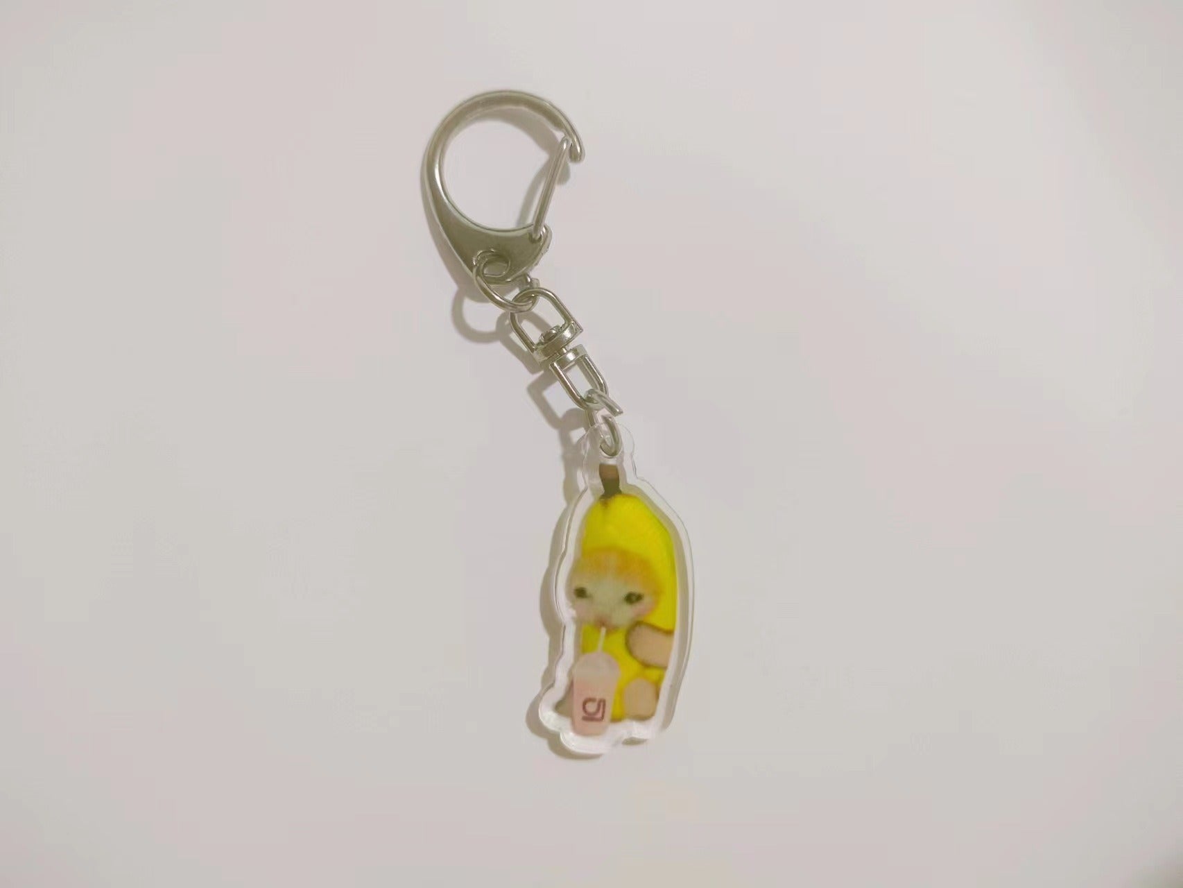 Food Cat Head Banana Cat Expression Keychain