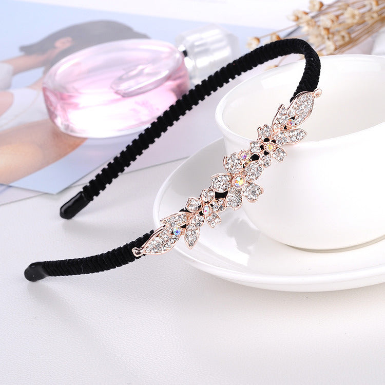 Rhinestone Bow Headband For Women Head Accessories