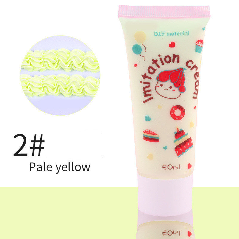 Phone Case Cream Clay 50g Handicraft DIY Material Antifreeze Simulation Cream Glue