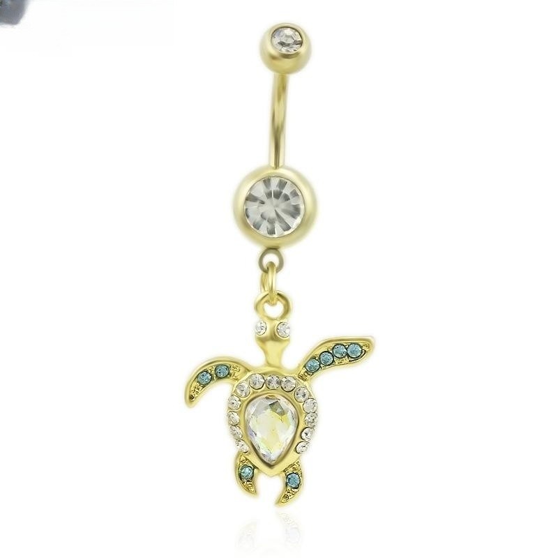 Barbell Butterfly Starfish Shell Turtle Belly Ring