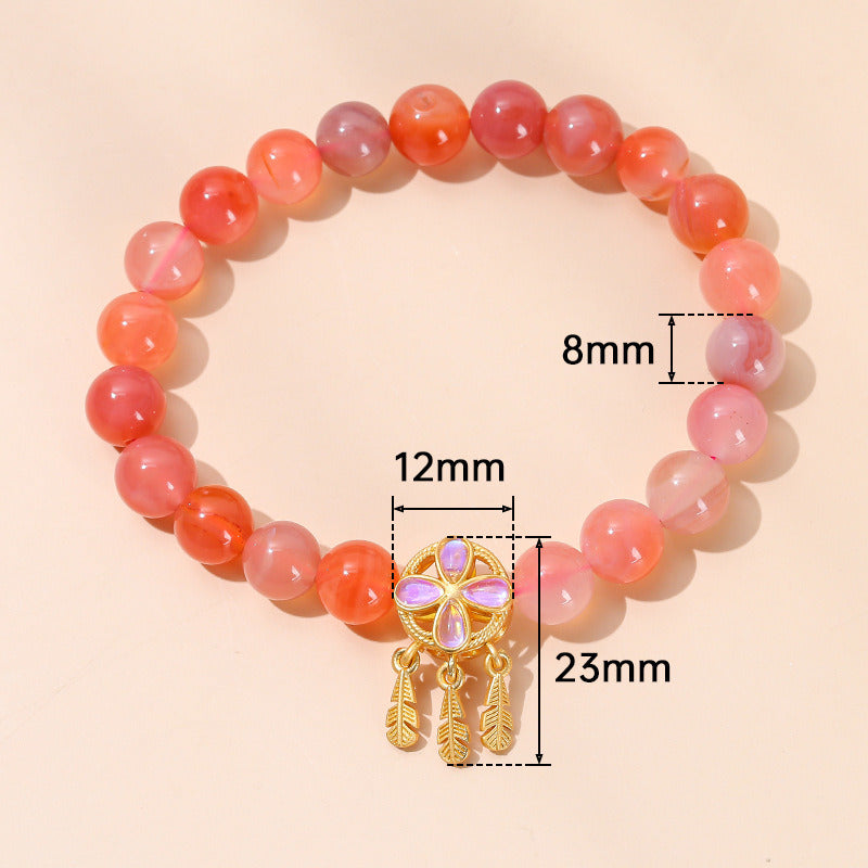 Women's Fashion Simple Crystal Agate Bracelet