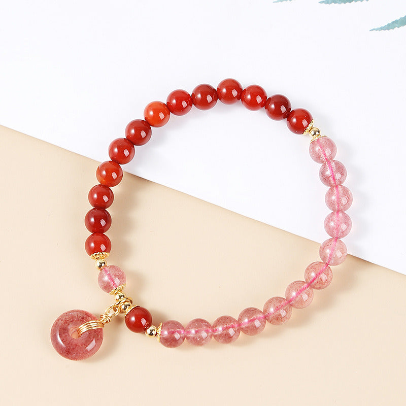 Women's Fashion Simple Crystal Agate Bracelet