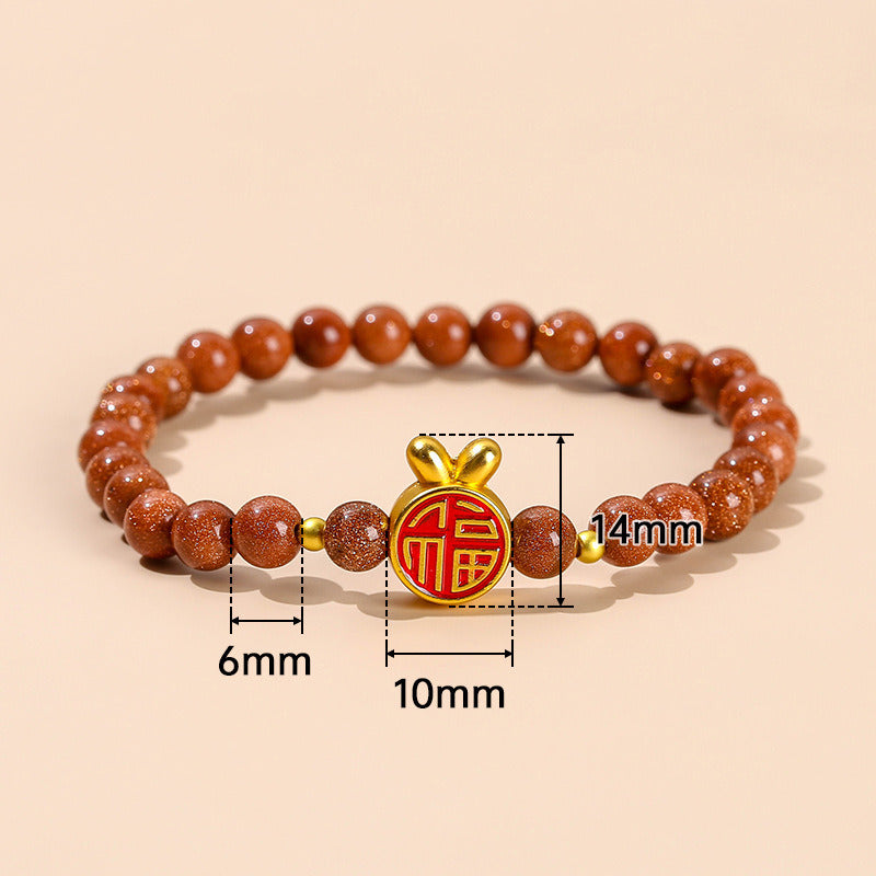 Women's Fashion Simple Crystal Agate Bracelet