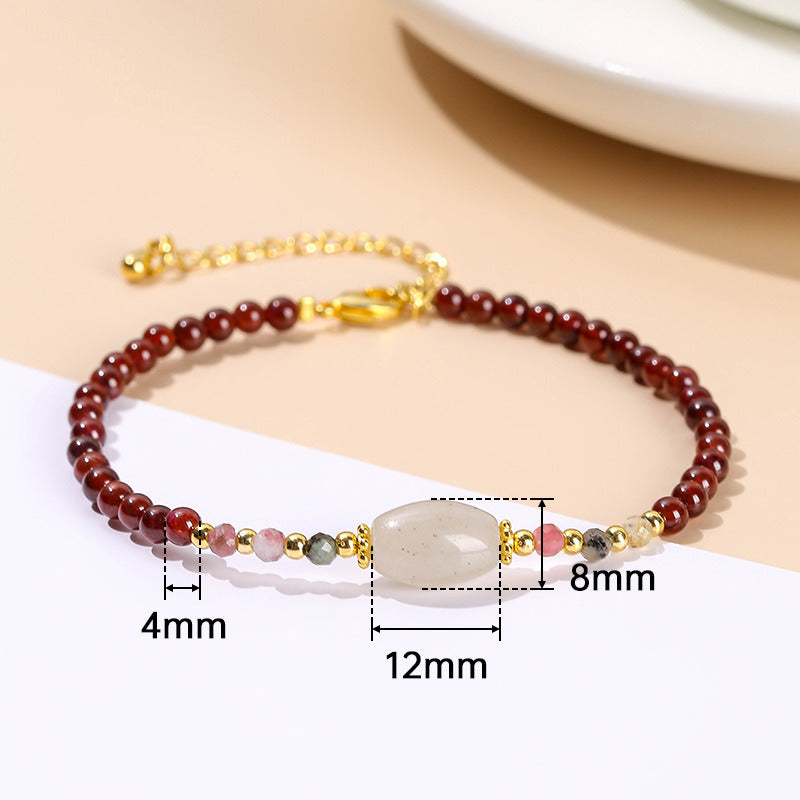 Women's Fashion Simple Crystal Agate Bracelet