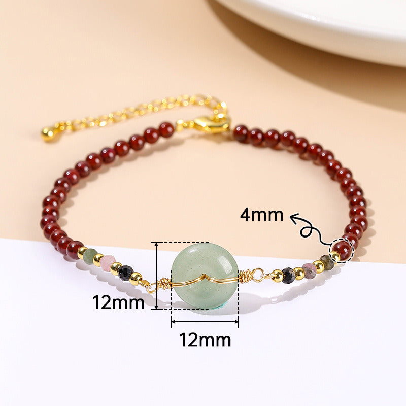 Women's Fashion Simple Crystal Agate Bracelet