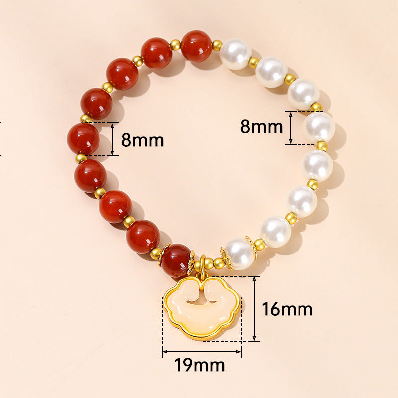 Women's Fashion Simple Crystal Agate Bracelet