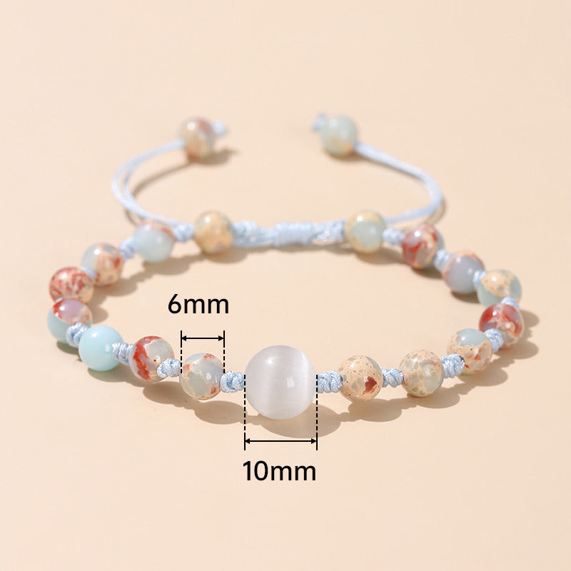 Women's Fashion Simple Crystal Agate Bracelet