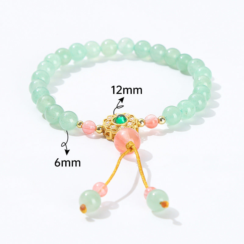 Women's Fashion Simple Crystal Agate Bracelet