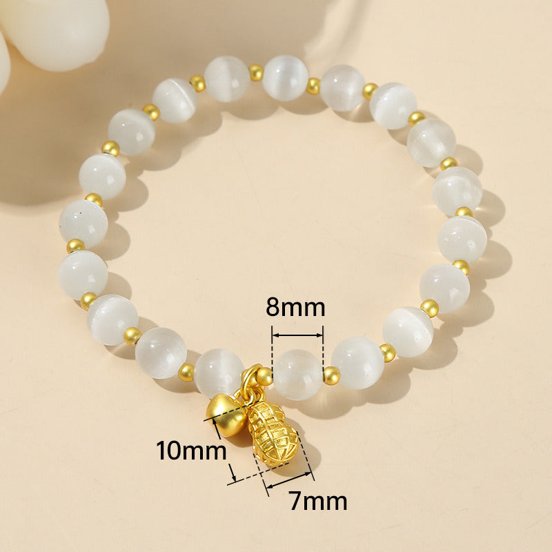 Women's Fashion Simple Crystal Agate Bracelet