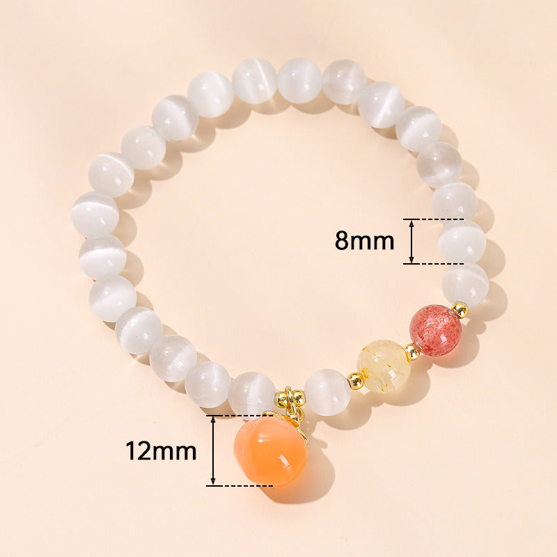 Women's Fashion Simple Crystal Agate Bracelet