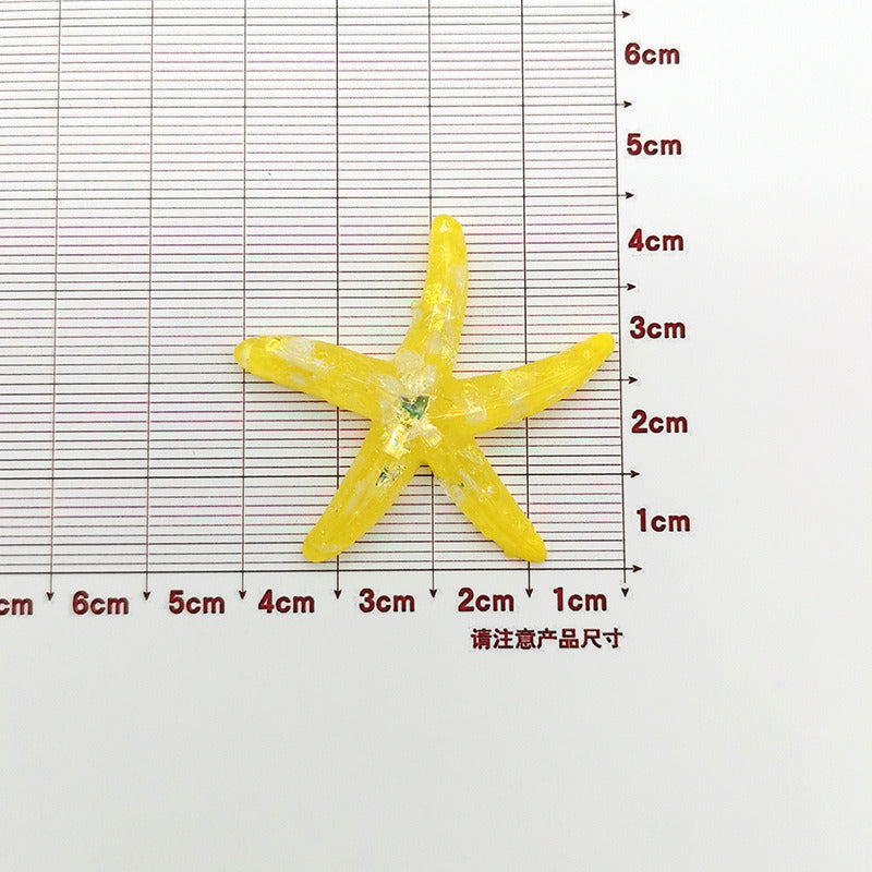 Handmade Diy Cream Glue Phone Case Marine Resin Accessories Starfish