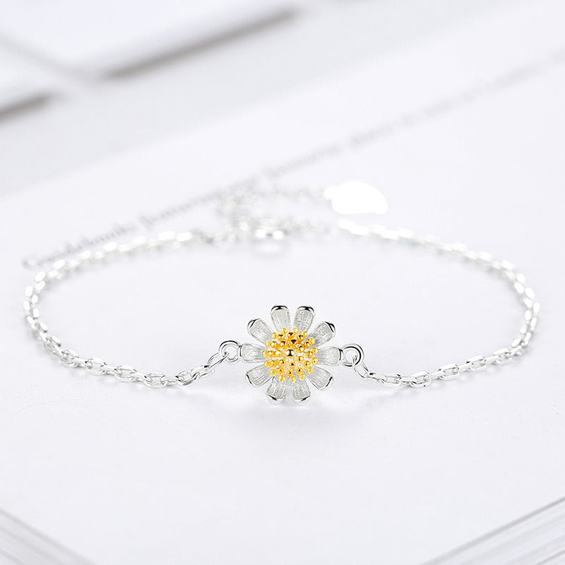 Women's Fashion Simple Sunflower Daisy Bracelet