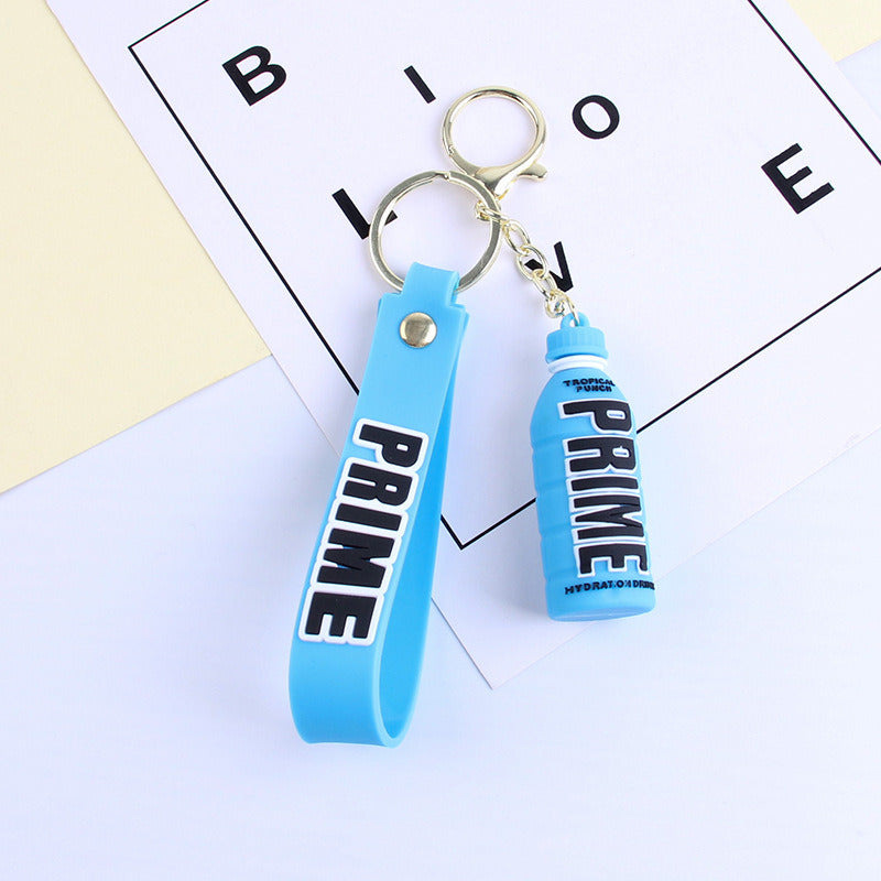 Cartoon Cute Letters Stereo Bottle Keychain Doll Pendant