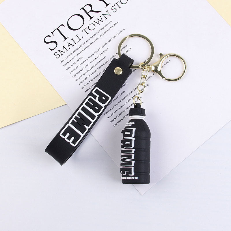 Cartoon Cute Letters Stereo Bottle Keychain Doll Pendant