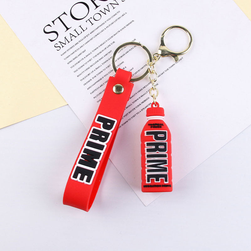 Cartoon Cute Letters Stereo Bottle Keychain Doll Pendant