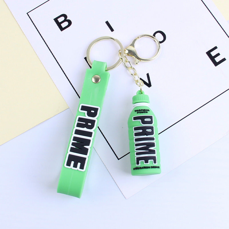 Cartoon Cute Letters Stereo Bottle Keychain Doll Pendant