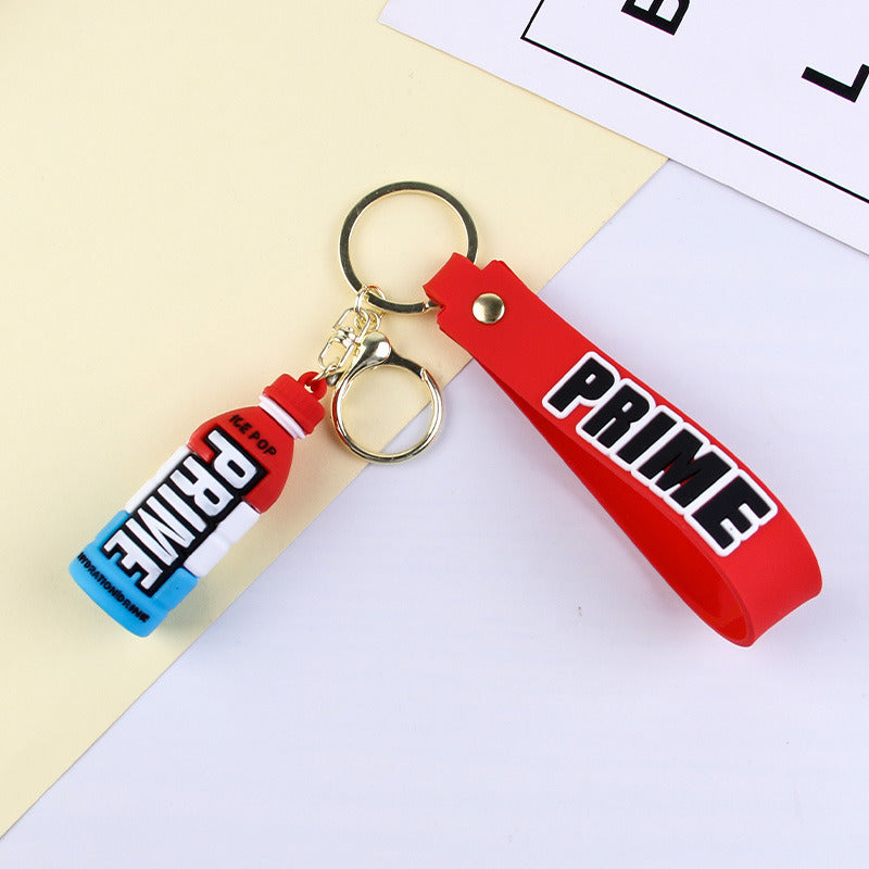 Cartoon Cute Letters Stereo Bottle Keychain Doll Pendant