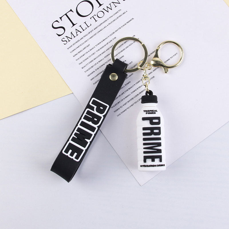 Cartoon Cute Letters Stereo Bottle Keychain Doll Pendant