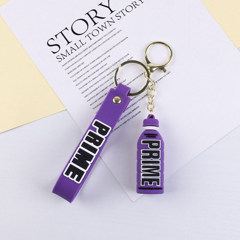 Cartoon Cute Letters Stereo Bottle Keychain Doll Pendant