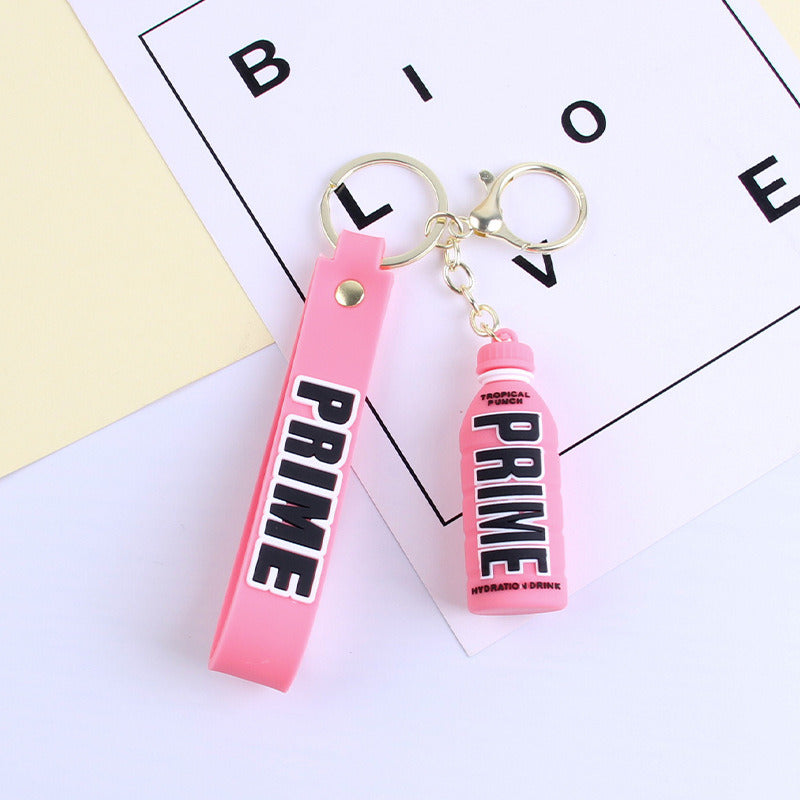 Cartoon Cute Letters Stereo Bottle Keychain Doll Pendant