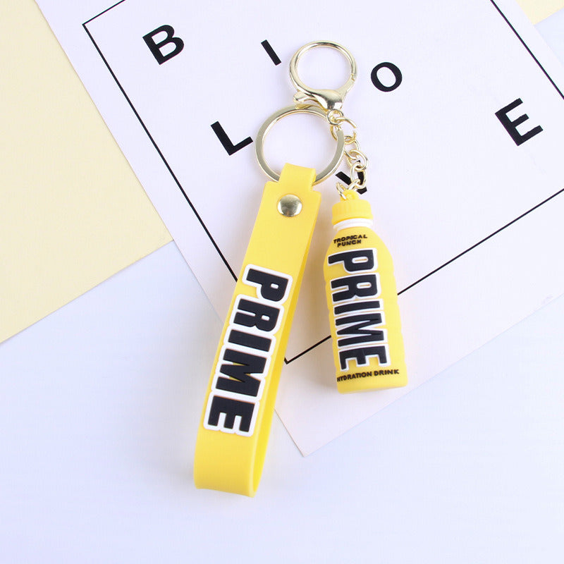 Cartoon Cute Letters Stereo Bottle Keychain Doll Pendant