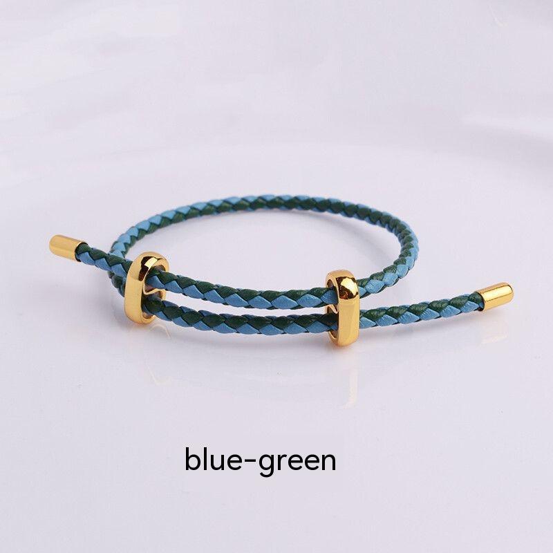 Adjustable Leather Rope Bracelet Wrist String Large Hole Bead Rope