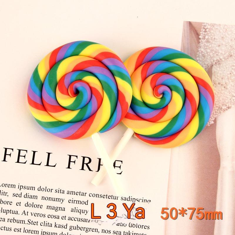 Large Simulation Polymer Clay Candy Toy Accessories Lollipop