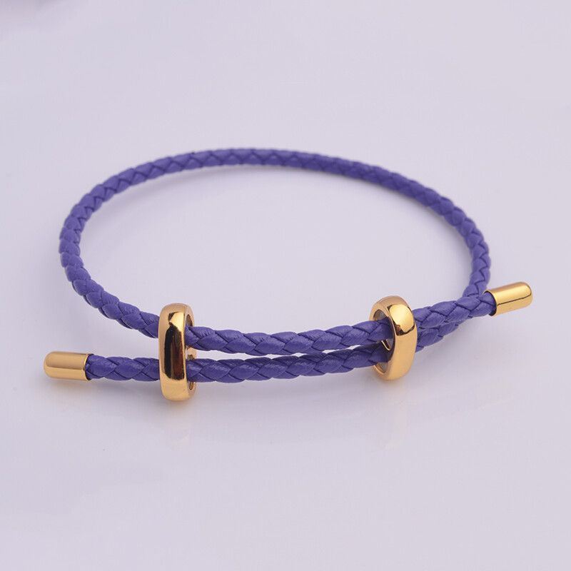 Adjustable Leather Rope Bracelet Wrist String Large Hole Bead Rope