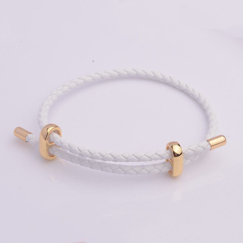 Adjustable Leather Rope Bracelet Wrist String Large Hole Bead Rope