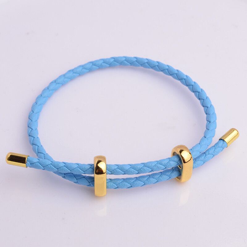 Adjustable Leather Rope Bracelet Wrist String Large Hole Bead Rope