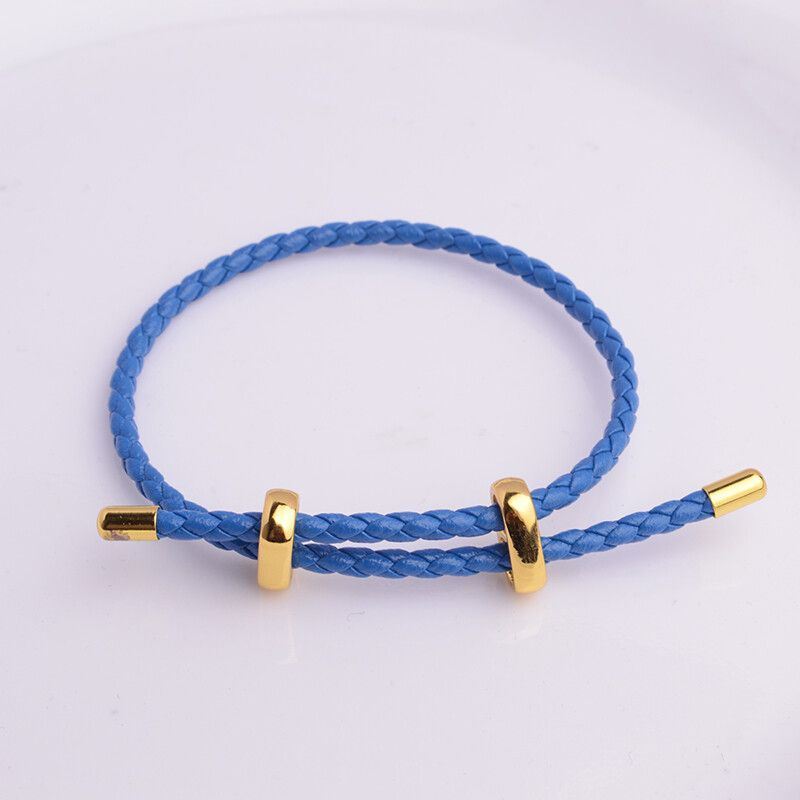 Adjustable Leather Rope Bracelet Wrist String Large Hole Bead Rope