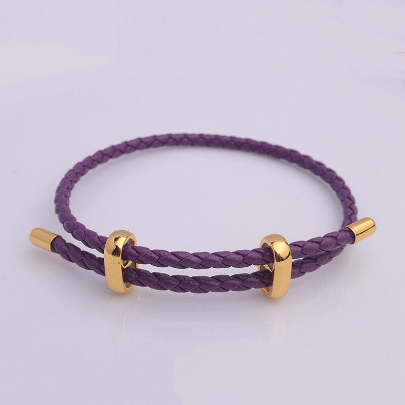 Adjustable Leather Rope Bracelet Wrist String Large Hole Bead Rope