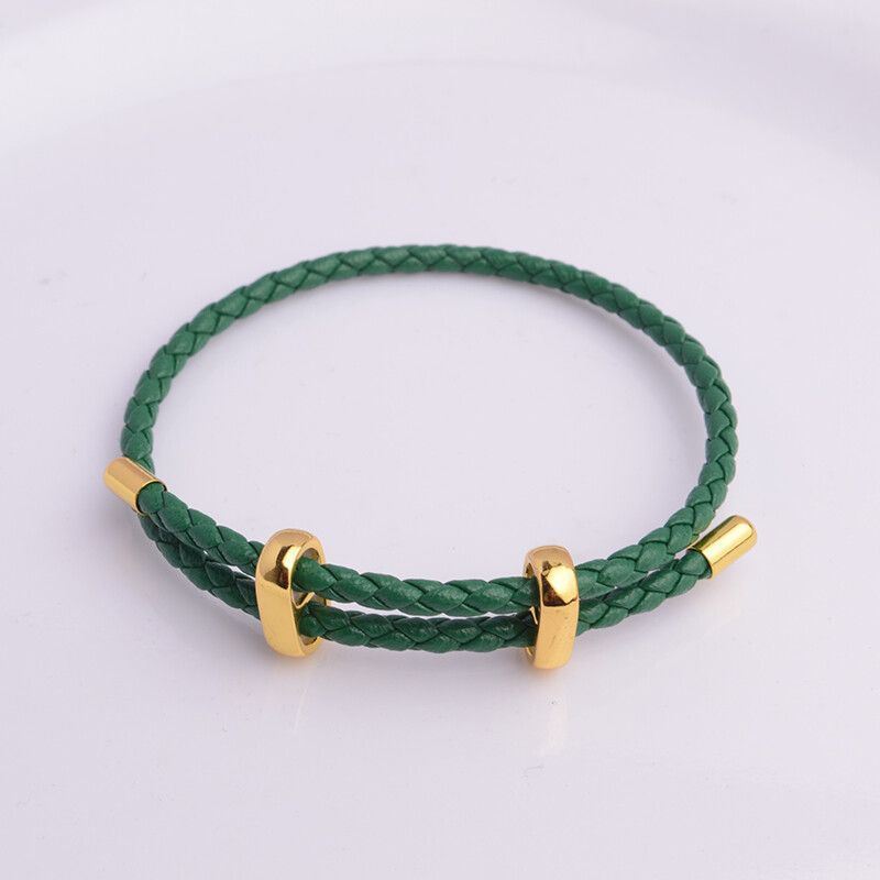 Adjustable Leather Rope Bracelet Wrist String Large Hole Bead Rope