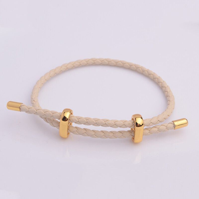 Adjustable Leather Rope Bracelet Wrist String Large Hole Bead Rope