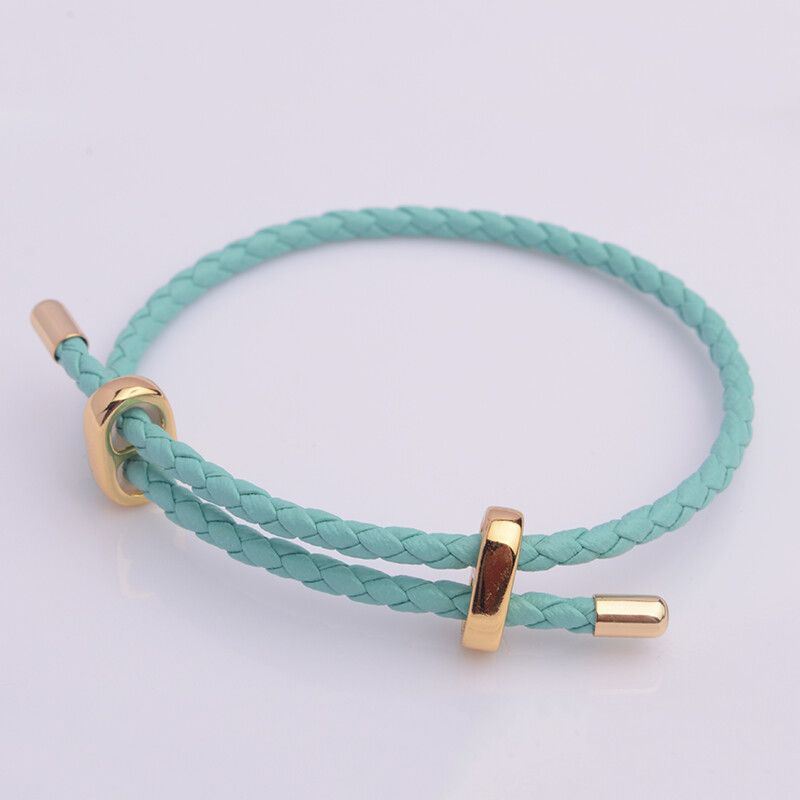 Adjustable Leather Rope Bracelet Wrist String Large Hole Bead Rope