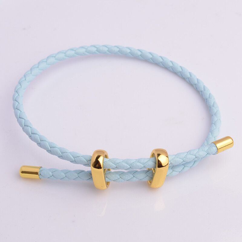 Adjustable Leather Rope Bracelet Wrist String Large Hole Bead Rope