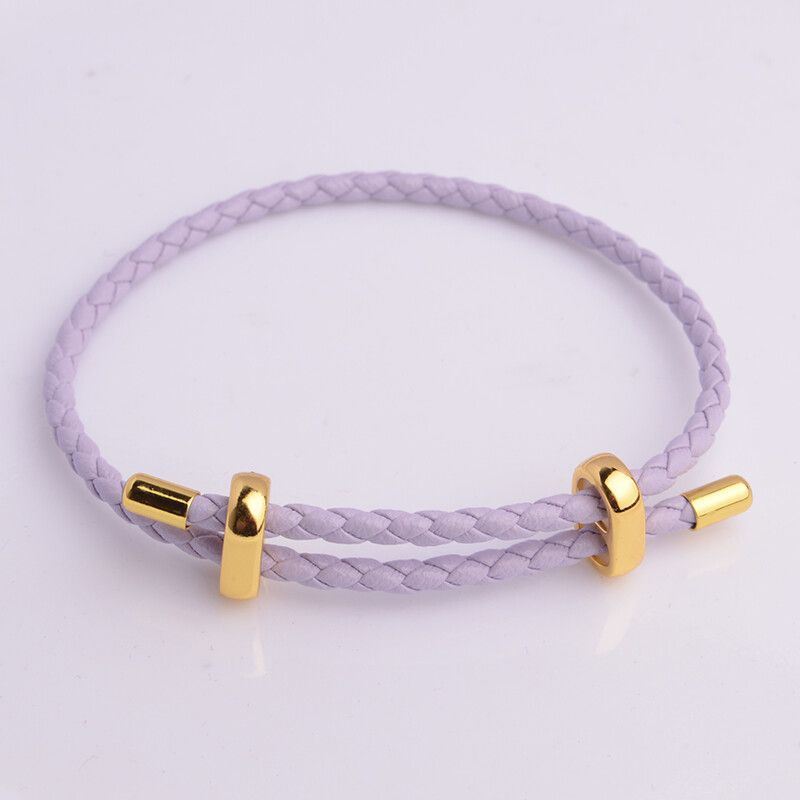 Adjustable Leather Rope Bracelet Wrist String Large Hole Bead Rope