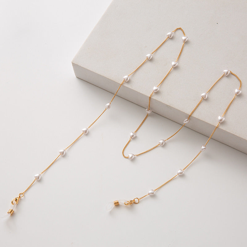 Simple Fashion Twisted Love Pearl Hanging Neck