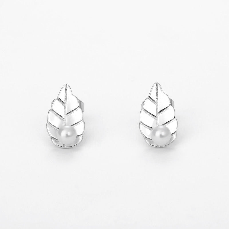 Hot Sale Leaf-shapepd Stud Earrings Ornament