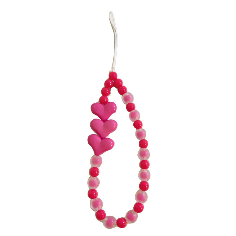 Rose Red Love Beads Chain Hanging Rope