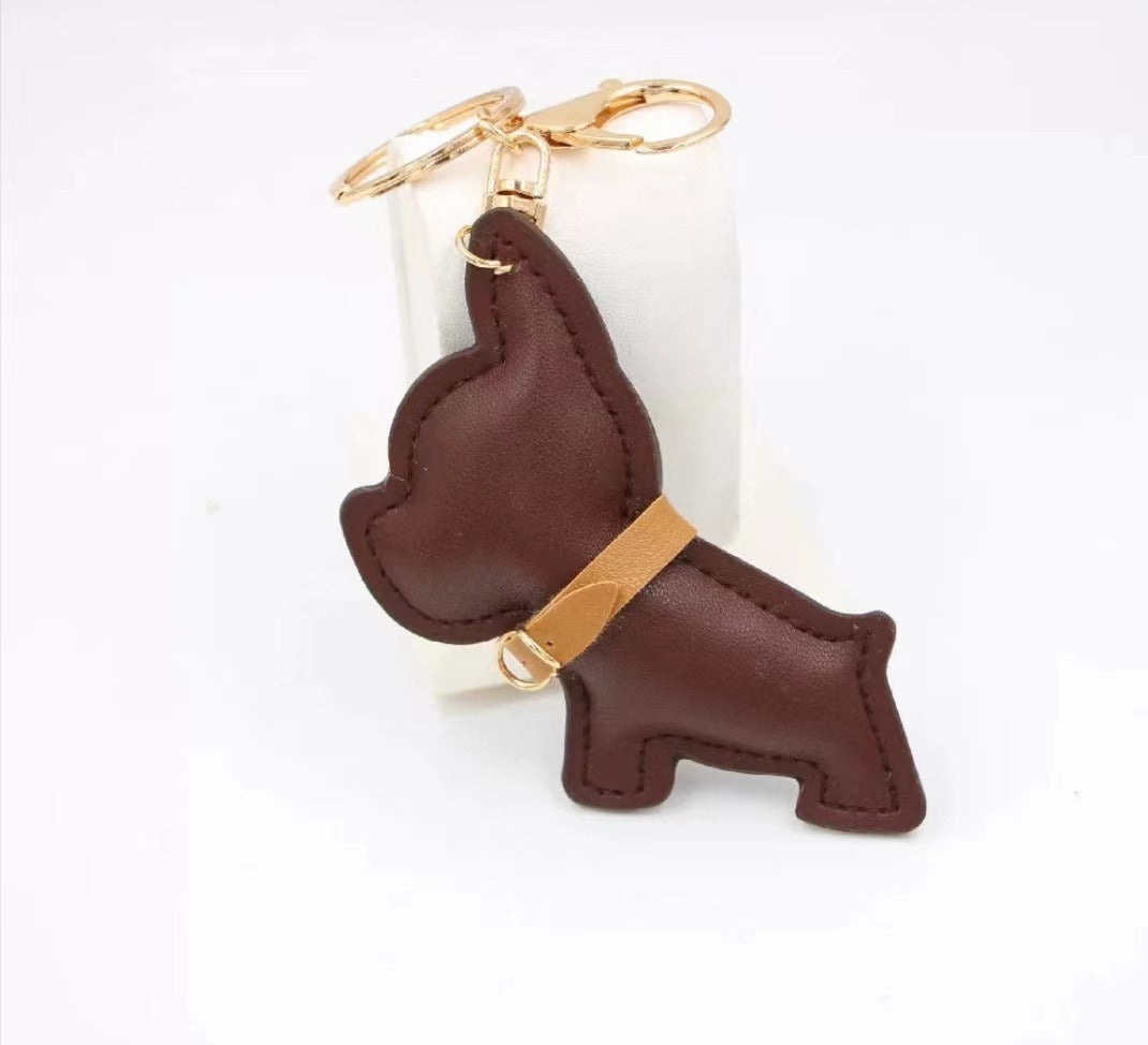 Cartoon Fadou Puppy PU Leather Key Chain