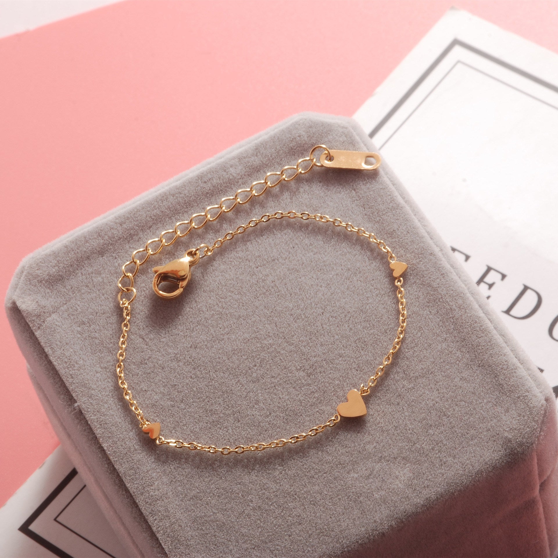 Women's Korean-style Simple Fashion Love Chain Bracelet