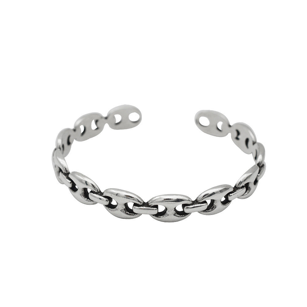 Women's Personalized Retro Pig Nose Chain Bracelet