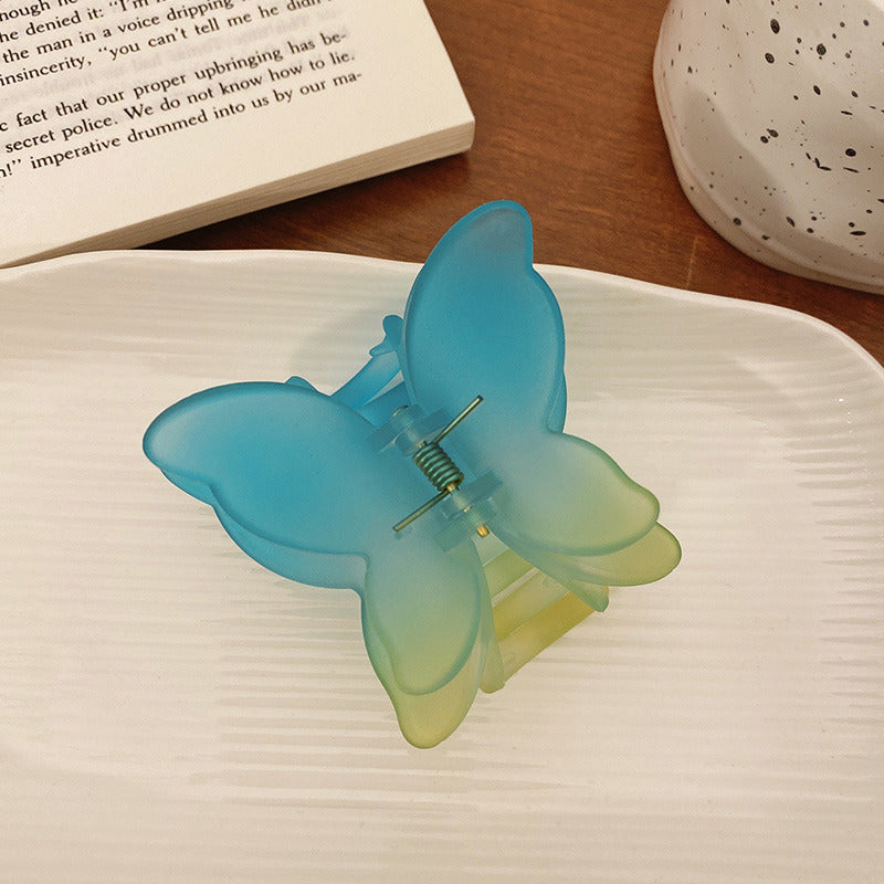 Color Frosted Gradient Butterfly Hair Clip