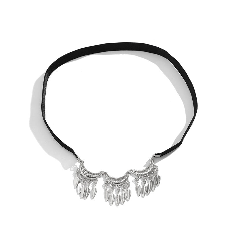 Tassel Leaf Elastic Band Thigh Chain Female