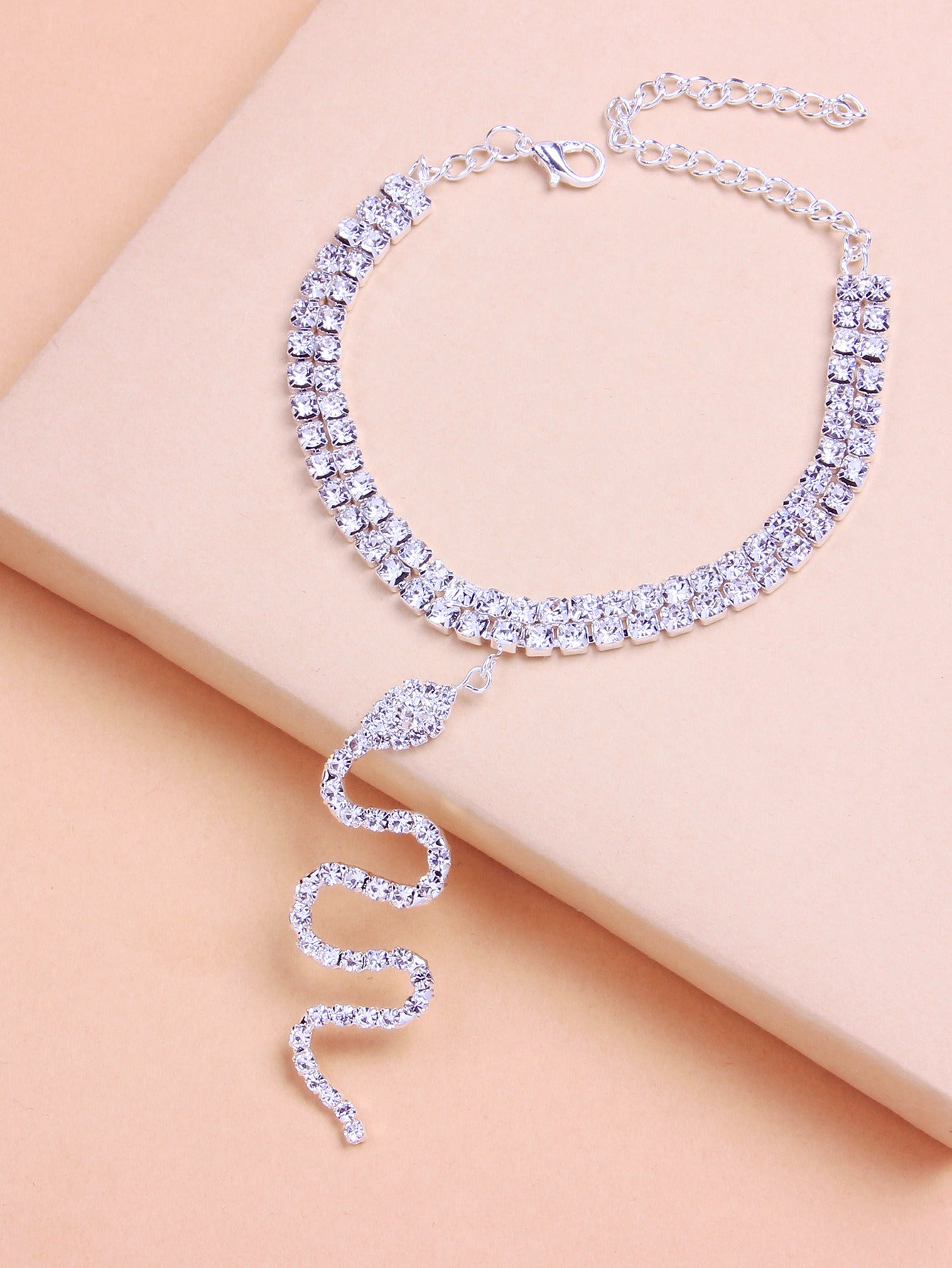 European And American Fashion Full Diamond Double Layer Feet Chain